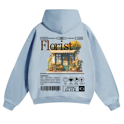 Florist Unisex Solid Color Hoodie wearishow