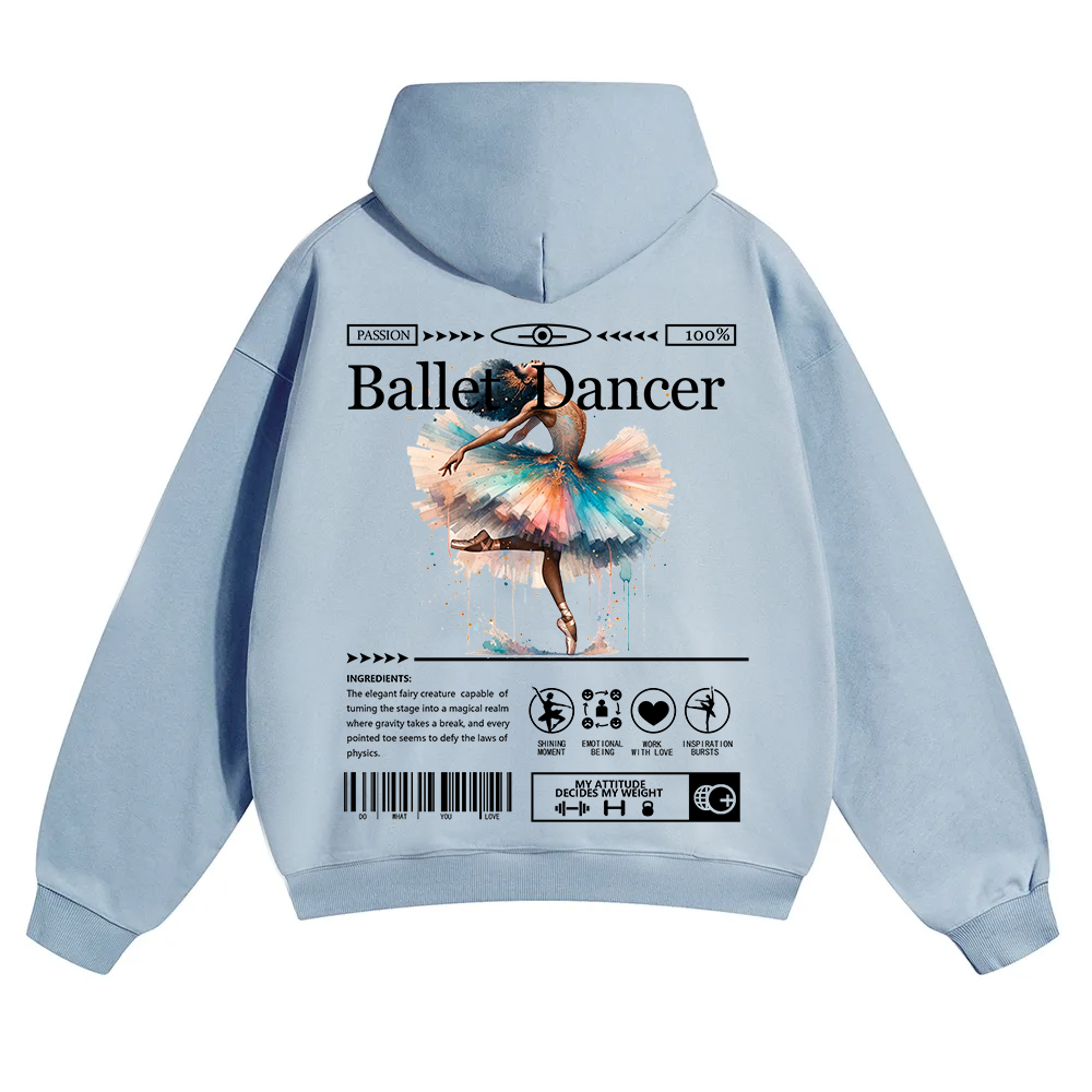 Ballet Dancer Unisex Solid Color Hoodie wearishow