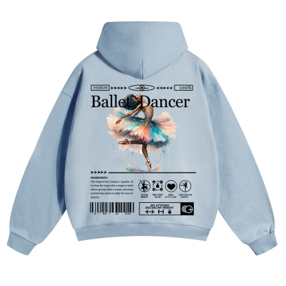 Ballet Dancer Unisex Solid Color Hoodie wearishow