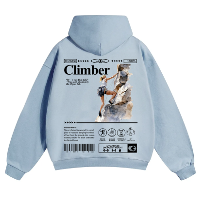 Climber Unisex Solid Color Hoodie wearishow
