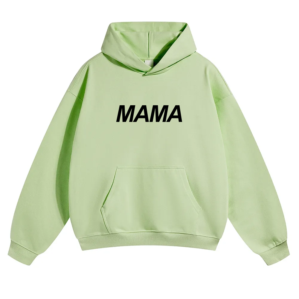 Mama Unisex Solid Color Hoodie wearishow