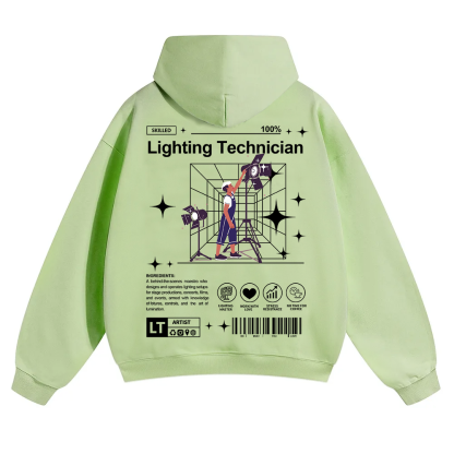 Lighting Technician Unisex Solid Color Hoodie wearishow
