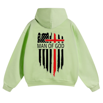 Man Of God Chrsitian Unisex Solid Color Hoodie wearishow