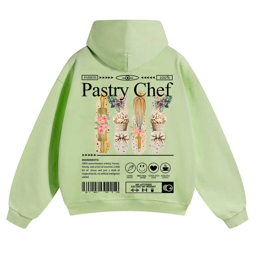 Pastry Chef Unisex Solid Color Hoodie wearishow