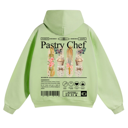 Pastry Chef Unisex Solid Color Hoodie wearishow