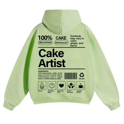 Cake Artist  Unisex Solid Color Hoodie wearishow