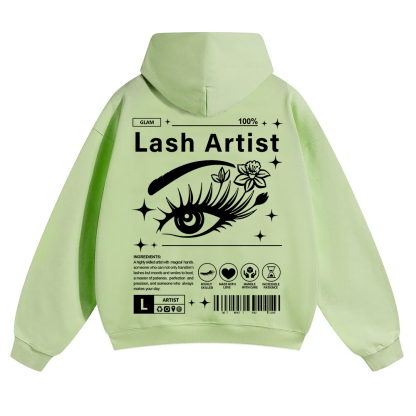 Lash Artist Unisex Solid Color Hoodie wearishow