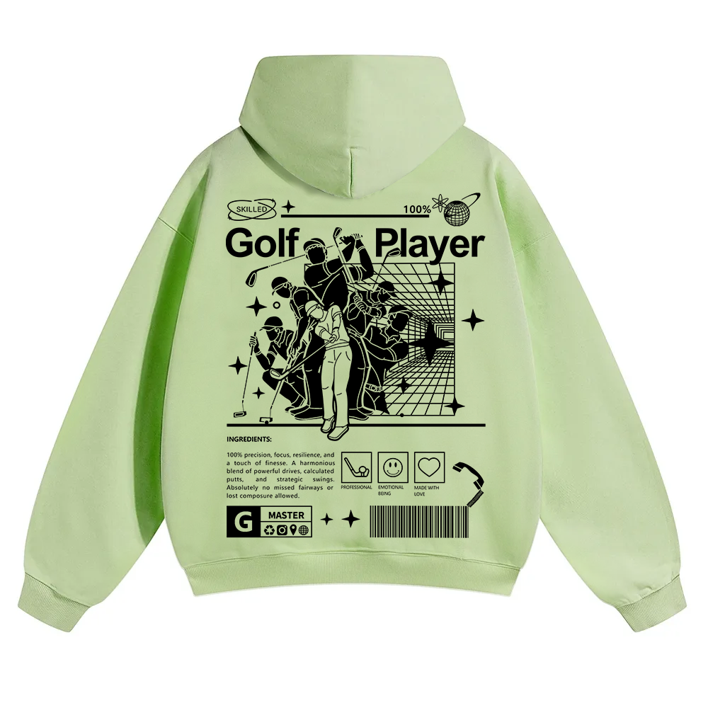 Golf Player Unisex Solid Color Hoodie wearishow