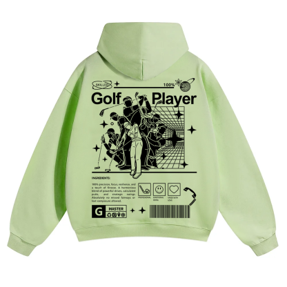 Golf Player Unisex Solid Color Hoodie wearishow