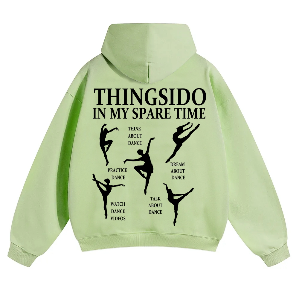 Thingsido In My Spare Time Unisex Solid Color Hoodie wearishow