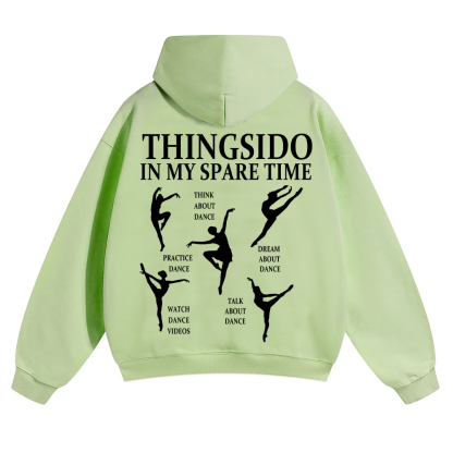 Thingsido In My Spare Time Unisex Solid Color Hoodie wearishow