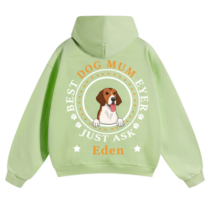 Best Dog Dad/Dog Mum Circle - Personalized Custom Unisex Hoodie