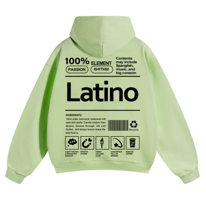Latino Unisex Fit Color Hoodie wearishow
