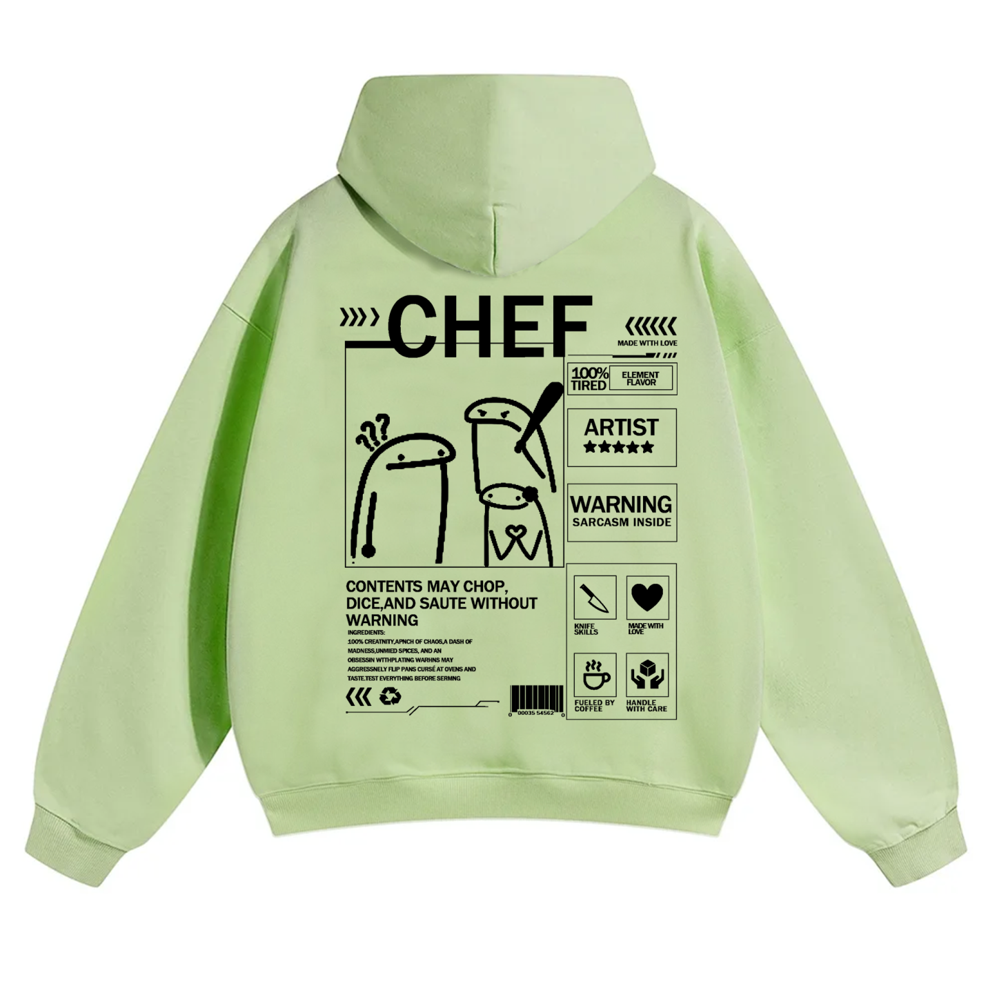 Chef Solid Color Unisex Hoodie