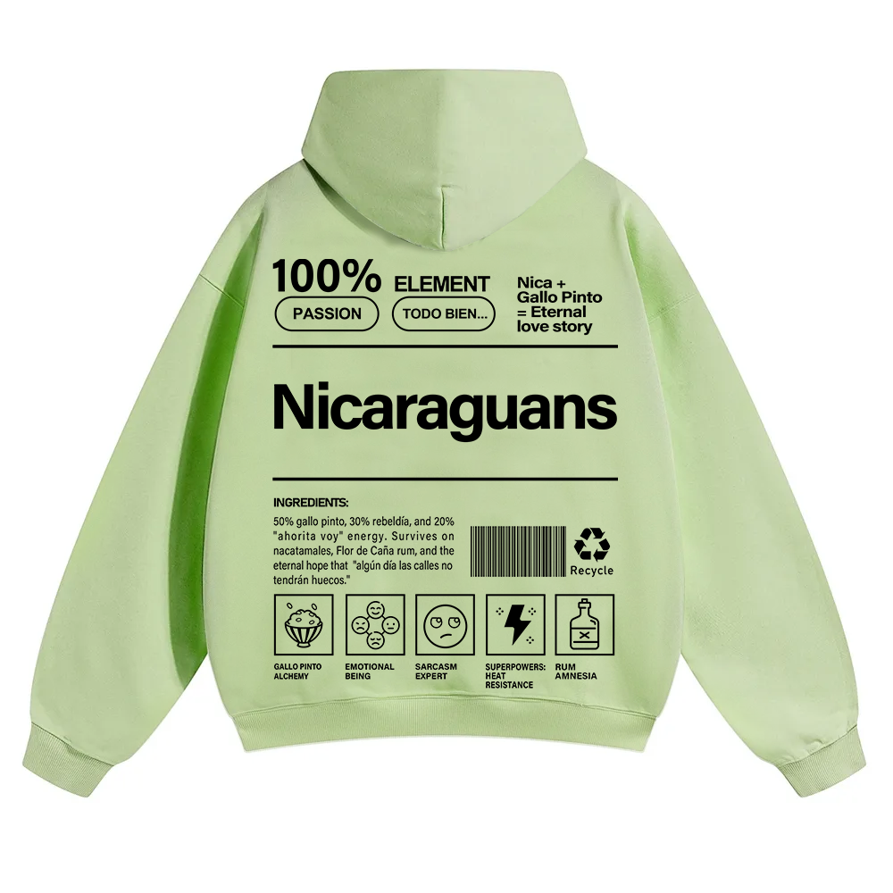 Nicaraguans Unisex Fit Color Hoodie wearishow