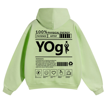 Yogi Solid Color Unisex Hoodie