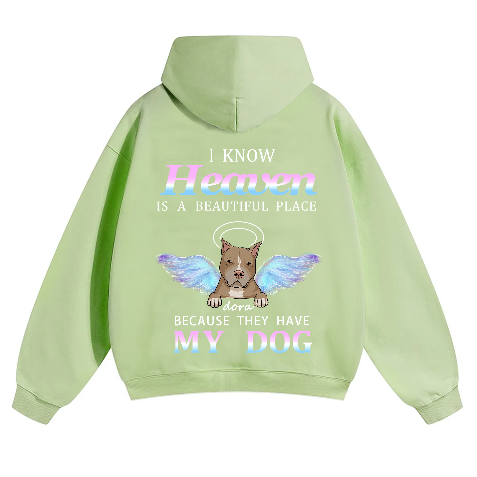 Heaven Is A Beautiful Place - Personalized Custom Unisex Hoodie