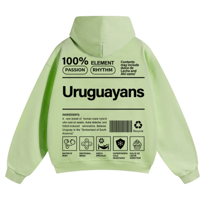 Uruguayans Unisex Fit Color Hoodie wearishow