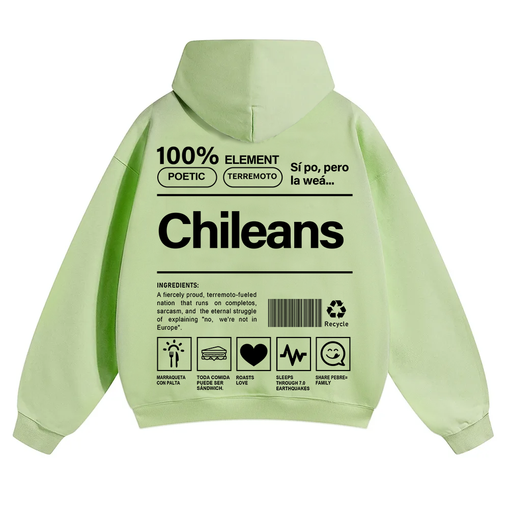 Chileans Unisex Fit Color Hoodie wearishow