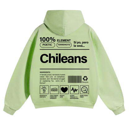 Chileans Unisex Fit Color Hoodie wearishow