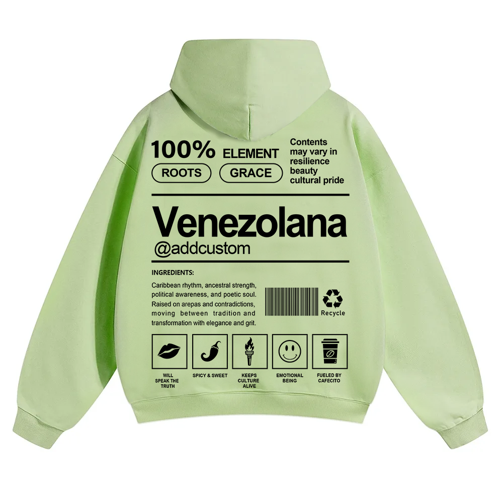 Venezolana Addcustom Unisex Fit Color Hoodie wearishow