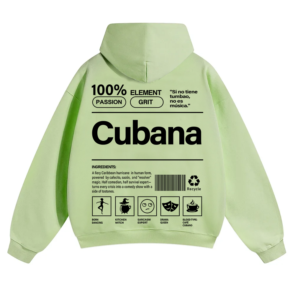 Cubana Unisex Fit Color Hoodie wearishow