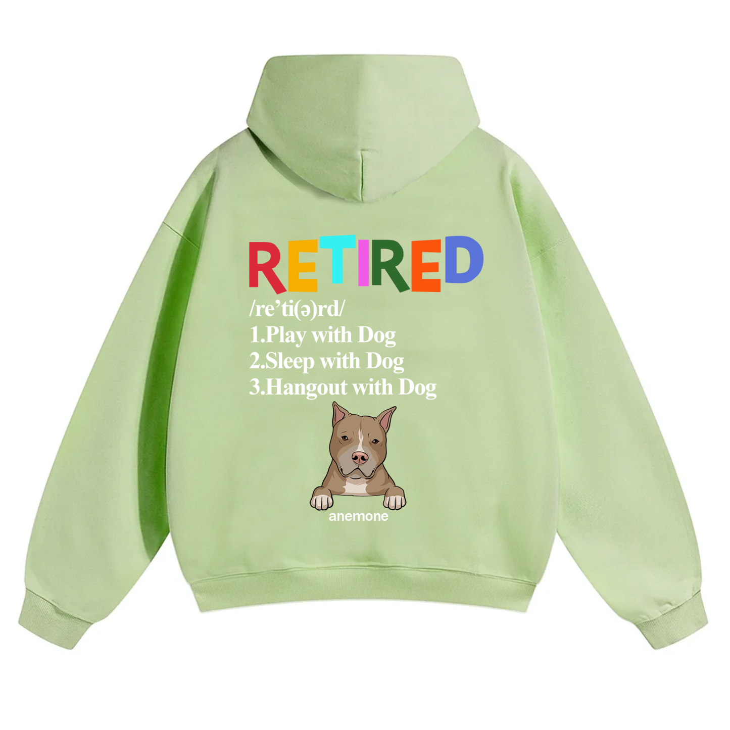 Retired,Play With Dog - Personalized Custom Unisex Hoodie