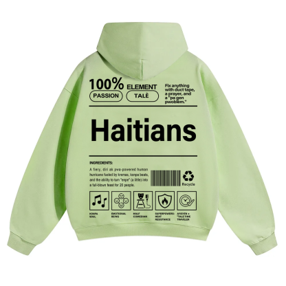 Haitians Unisex Fit Color Hoodie wearishow