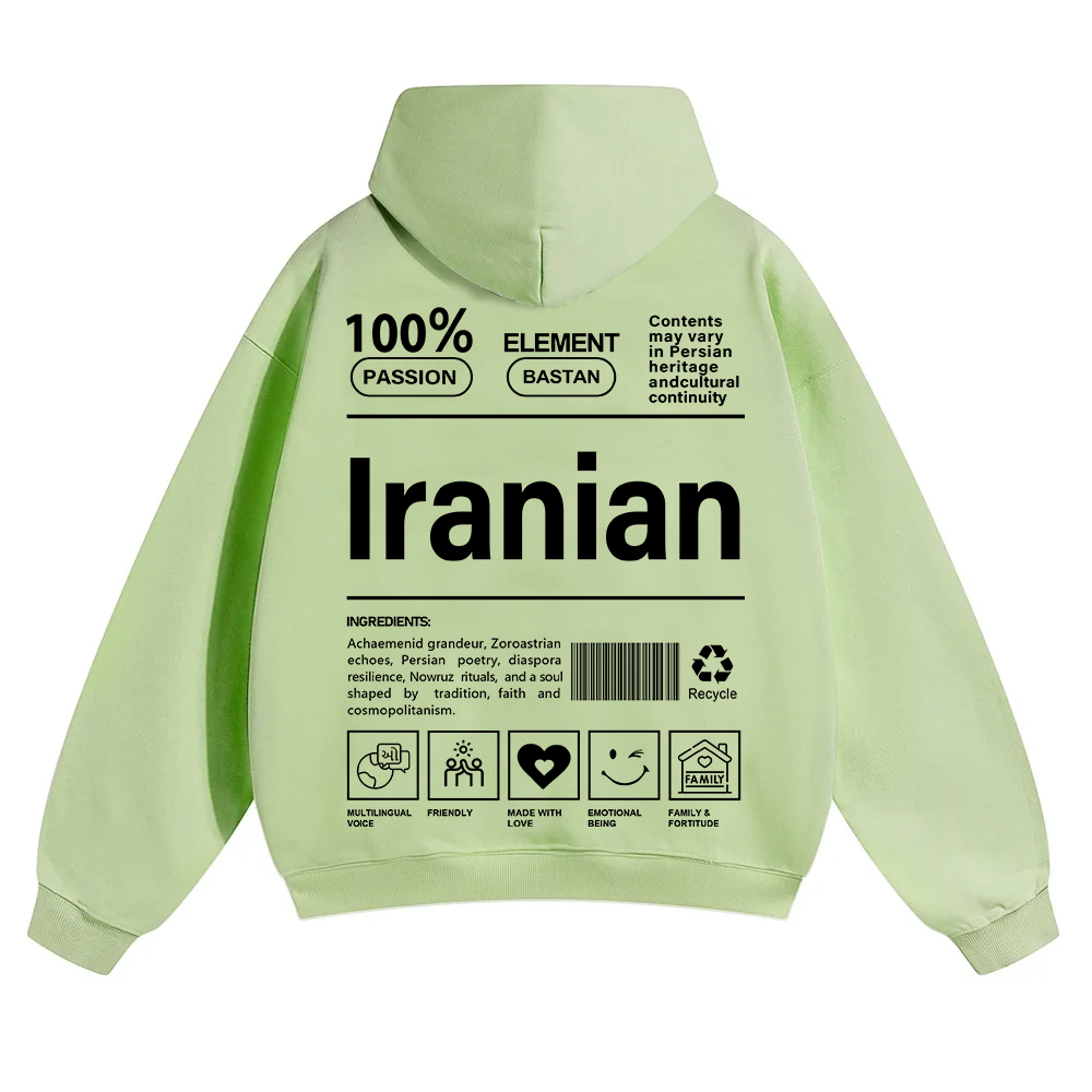 Iranian Unisex Fit Color Hoodie wearishow