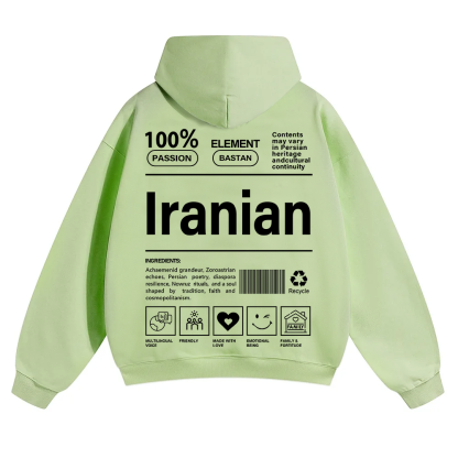 Iranian Unisex Fit Color Hoodie wearishow