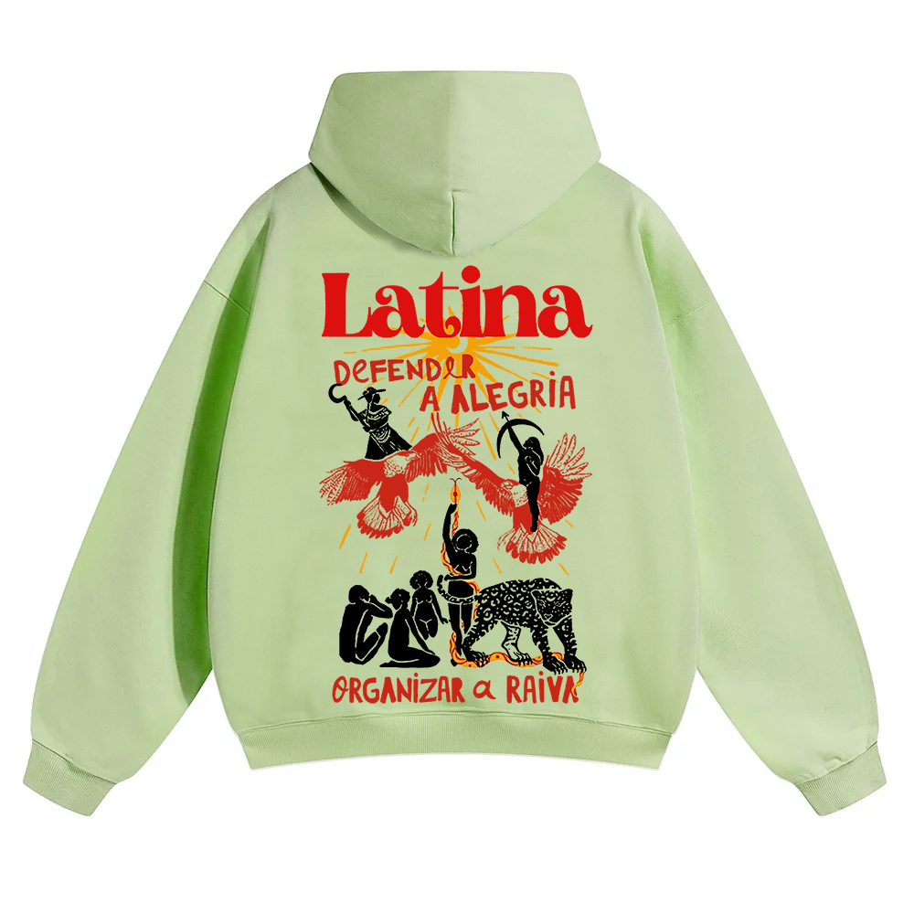 Latina Unisex Fit Color Hoodie wearishow