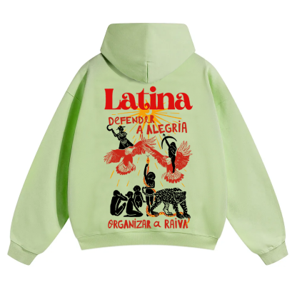 Latina Unisex Fit Color Hoodie wearishow