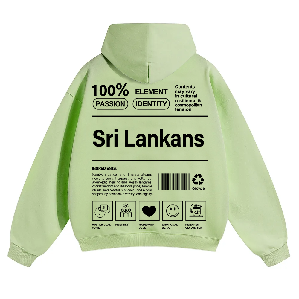 Sri Lankans Unisex Fit Color Hoodie wearishow