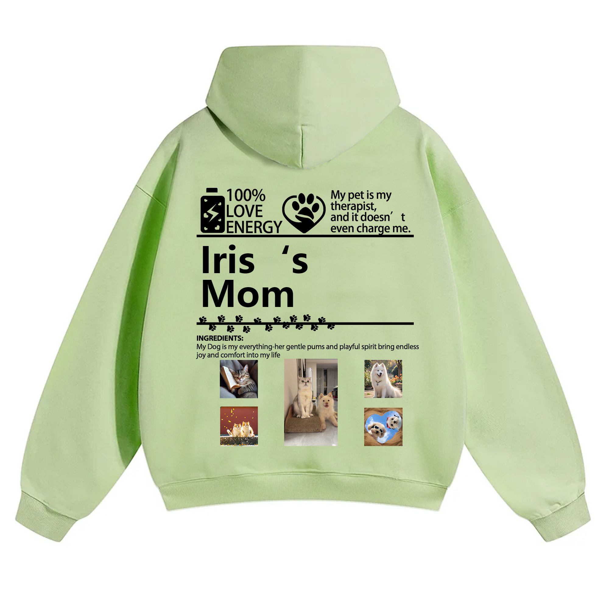 Pets Photos Creative Customized Unisex Hoodie