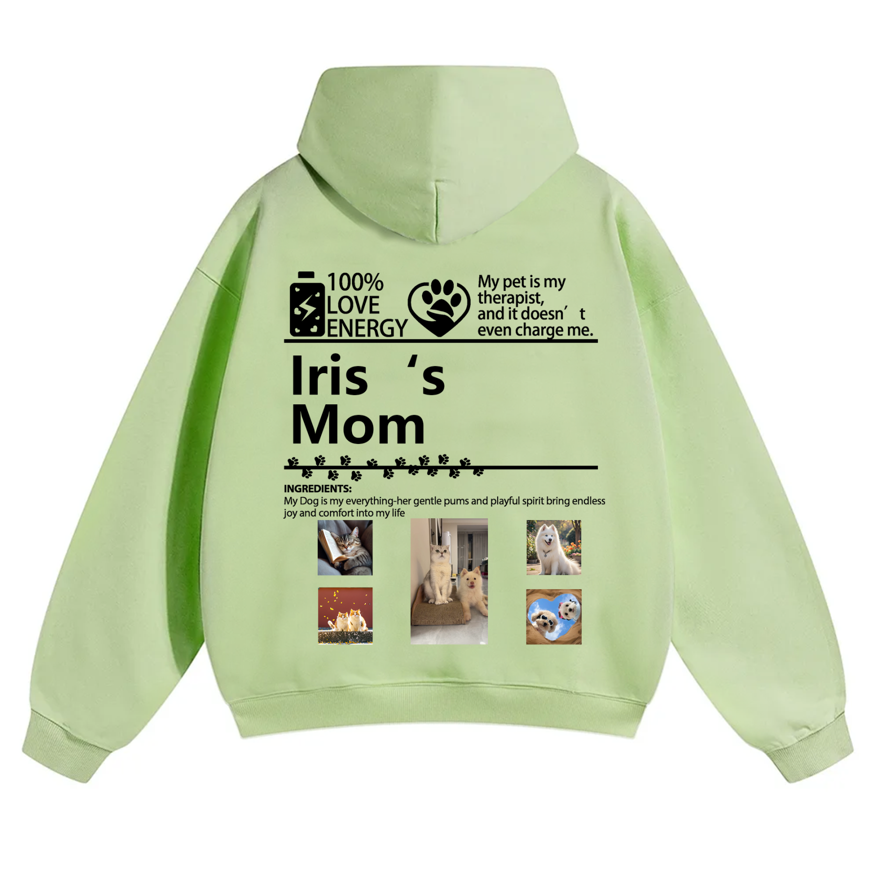 Pets Photos Creative Customized Unisex Hoodie