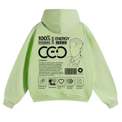 CEO Unisex Casual Print Hoodie