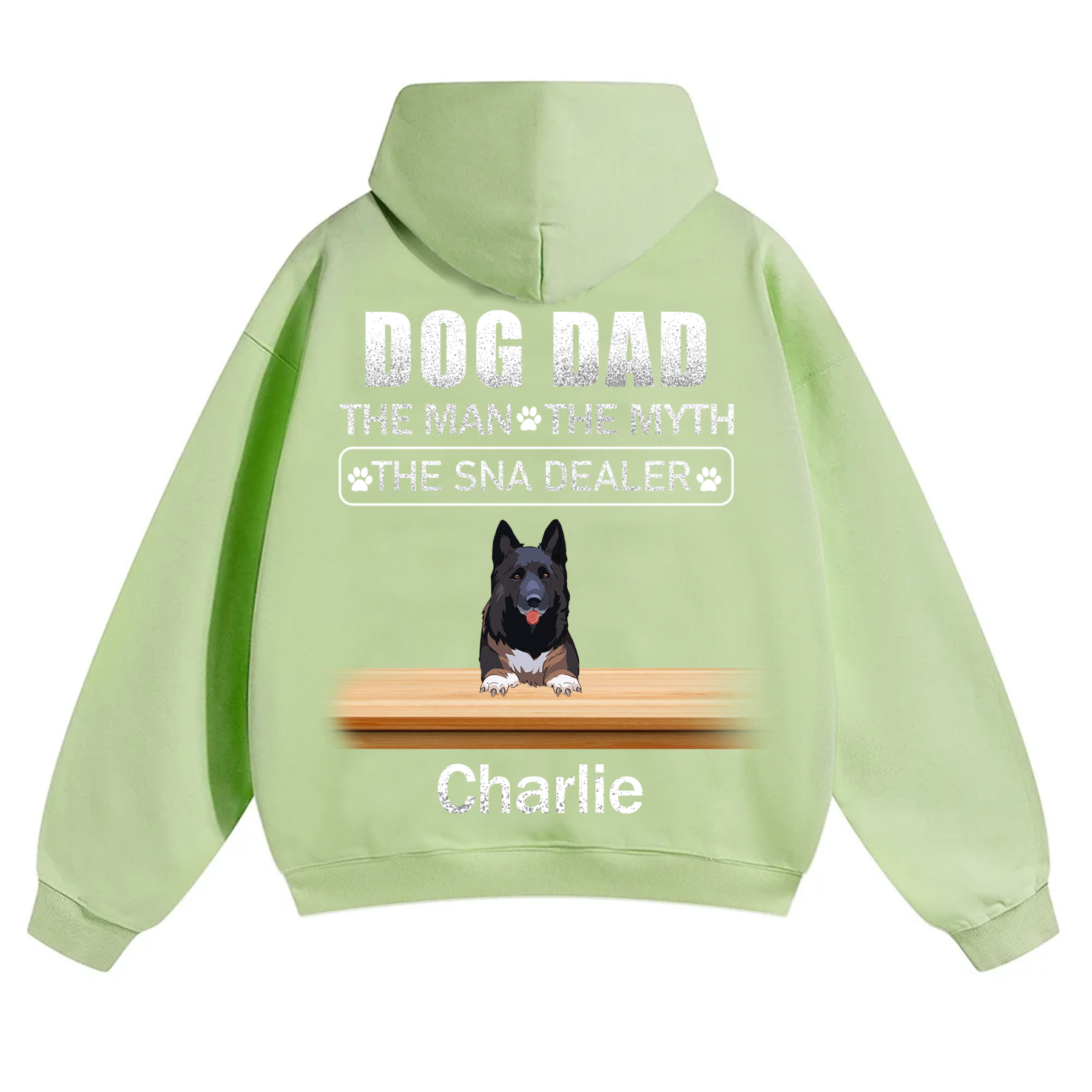 Dog Dad The Man The Myth The Snack Dealer - Personalized Custom Unisex Hoodie