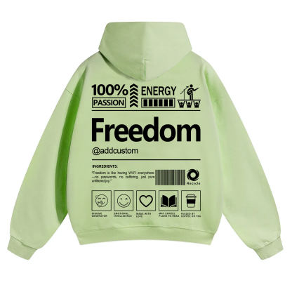 Freedom Addcustom Solid Color Hoodie