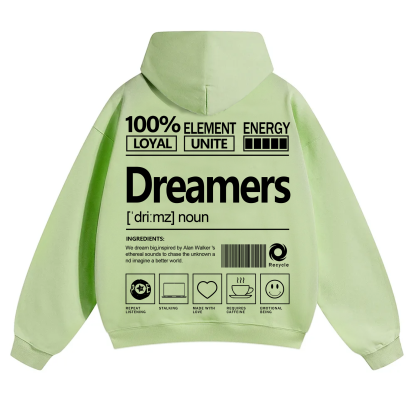 Dreamers Unisex Fit Solid Color Hoodie