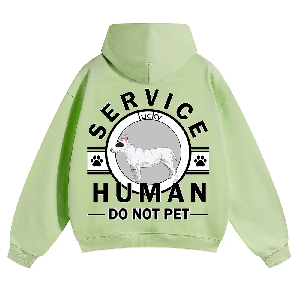 Service Human, Do Not Pet - Personalized Custom Unisex Hoodie