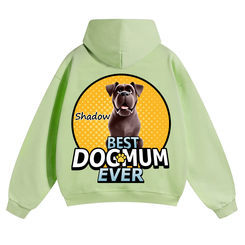 Best Dog Mom For Furry Kid - Personalized Custom Unisex Soild Color Hoodies wearishow