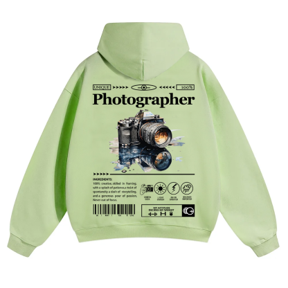 Photographer Unisex Solid Color Hoodie wearishow