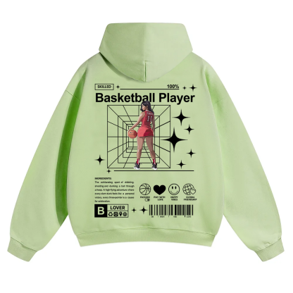 Basketball Player Unisex Solid Color Hoodie wearishow