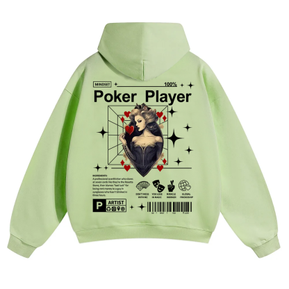 Poker Player Unisex Solid Color Hoodie wearishow
