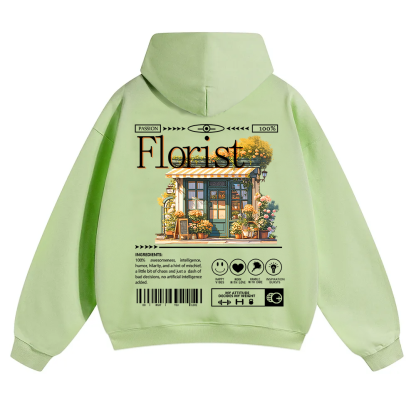 Florist Unisex Solid Color Hoodie wearishow