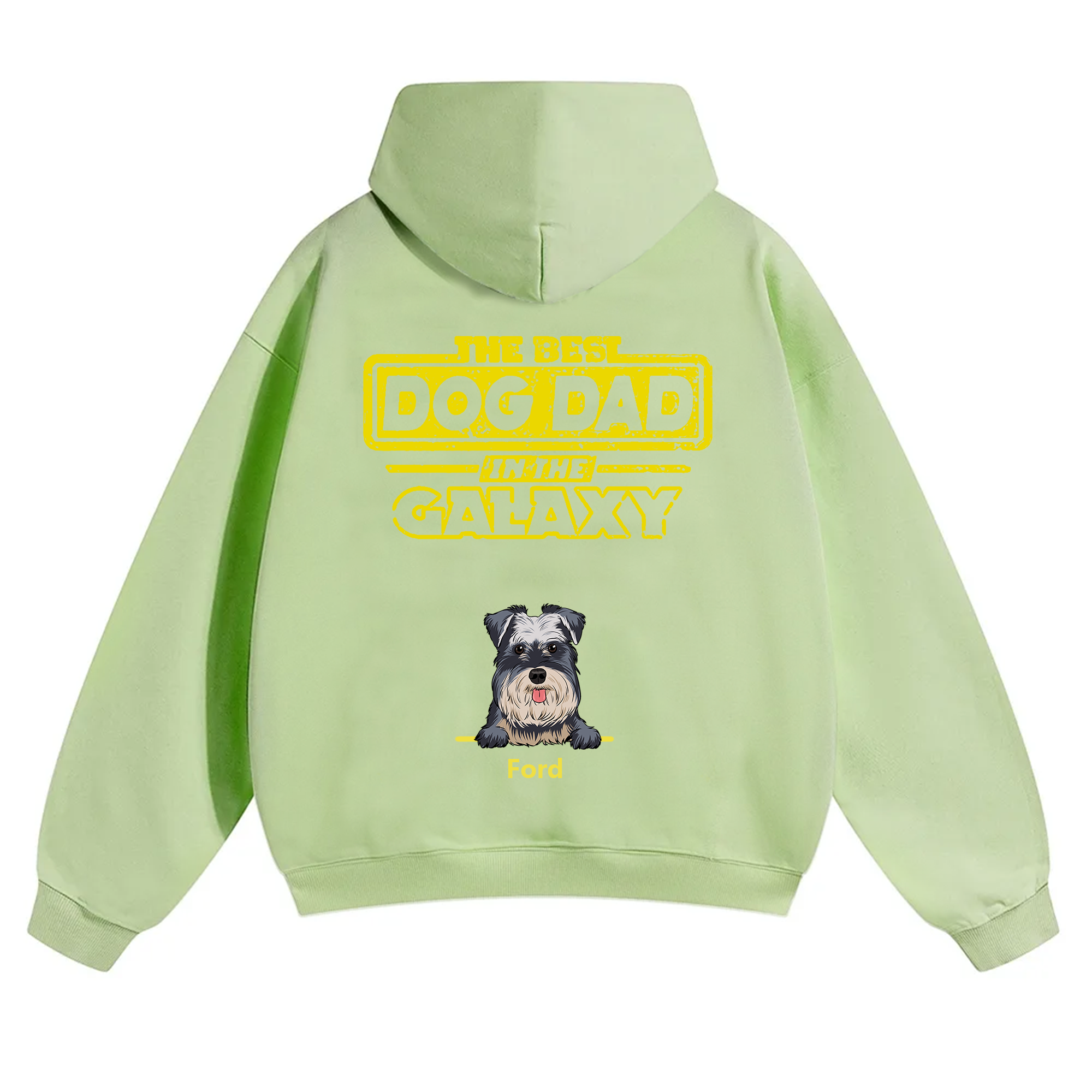The Best Dog Dad In The Galaxy - Personalized Custom Unisex Hoodie