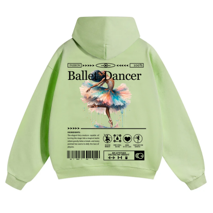 Ballet Dancer Unisex Solid Color Hoodie wearishow