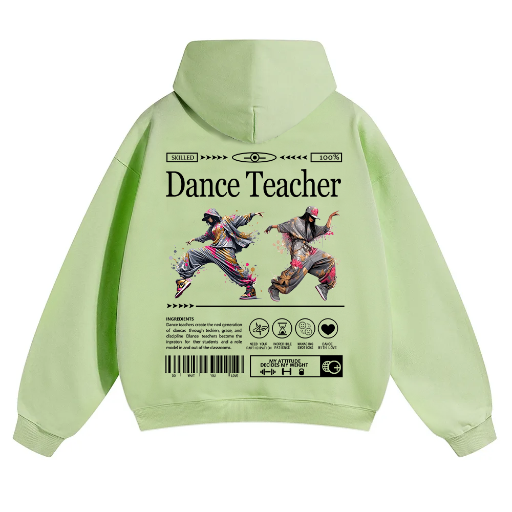 Dance Teacher Unisex Solid Color Hoodie wearishow