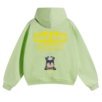 The Best Dog Dad In The Galaxy - Personalized Custom Unisex Hoodie
