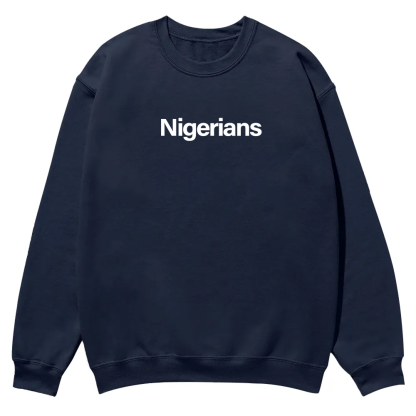 Nigerians Unisex Fit  Casual Crewneck Sweatshirt wearishow
